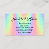 Lichaamsbedekking Beauty Logo Massage Spa Blu Holo Visitekaartje (Achterkant)