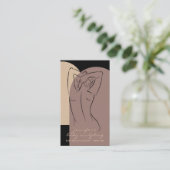Lichaamsbedekking Contourzout Tan Salon logo Visitekaartje (Staand voorkant)