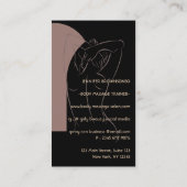 Lichaamsbedekking Contourzout Tan Salon logo Visitekaartje (Achterkant)