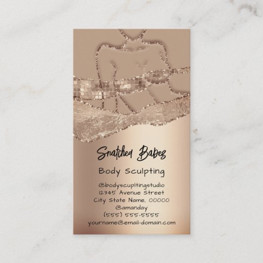 Lichaamsbedekking Cosmetica Logo QR-code HuidRoos Visitekaartje (Voorkant)