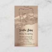 Lichaamsbedekking Cosmetica Logo QR Code SPA Roos Visitekaartje (Voorkant)