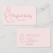 Lichaamsbedekking Fitness Linergie Waist Trainer B Visitekaartje (Voorkant / Achterkant)