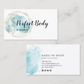 Lichaamsbedekking Fitness Linergie Waist Trainer B Visitekaartje (Voorkant / Achterkant)