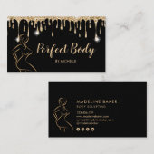 Lichaamsbedekking Fitness Linergie Waist Trainer B Visitekaartje (Voorkant / Achterkant)