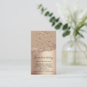 Lichaamsbedekking Logo Gold QR Roos Glitter Waxing Visitekaartje (Staand voorkant)