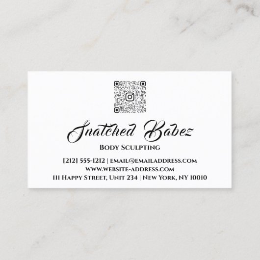 Lichaamsbedekking Logo massage QRCODE-Roos Visitekaartje (Achterkant)