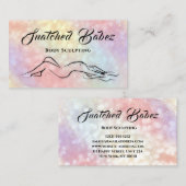 Lichaamsbedekking Logo Massage Spa Roos Visitekaartje (Voorkant / Achterkant)