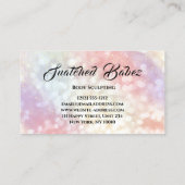 Lichaamsbedekking Logo Massage Spa Roos Visitekaartje (Achterkant)