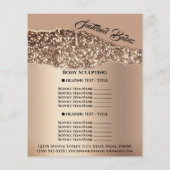 Lichaamsbedekking Schoonheid Hair Salon QR CODE Flyer (Achterkant)