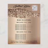 Lichaamsbedekking Schoonheid Hair Salon QR CODE Flyer (Voorkant)