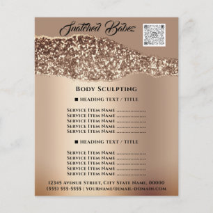 Lichaamsbedekking Schoonheid Hair Salon QR CODE Flyer