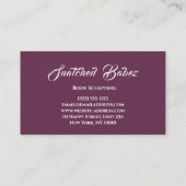 Lichaamsbedekking schoonheids Aangepaste Logo Mass Visitekaartje (Achterkant)