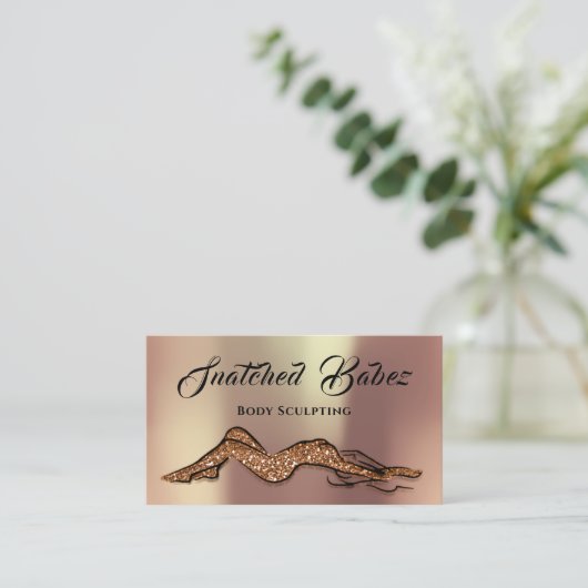 Lichaamsbedekking schoonheidsmiddel Massage QE COD Visitekaartje (Staand voorkant)