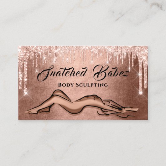 Lichaamsbedekking schoonheidsmiddel Massage QE COD Visitekaartje (Voorkant)