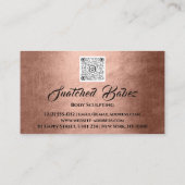 Lichaamsbedekking schoonheidsmiddel Massage QE COD Visitekaartje (Achterkant)