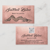 Lichaamsbedekking schoonheidsmiddel massage QR COD Visitekaartje (Voorkant / Achterkant)