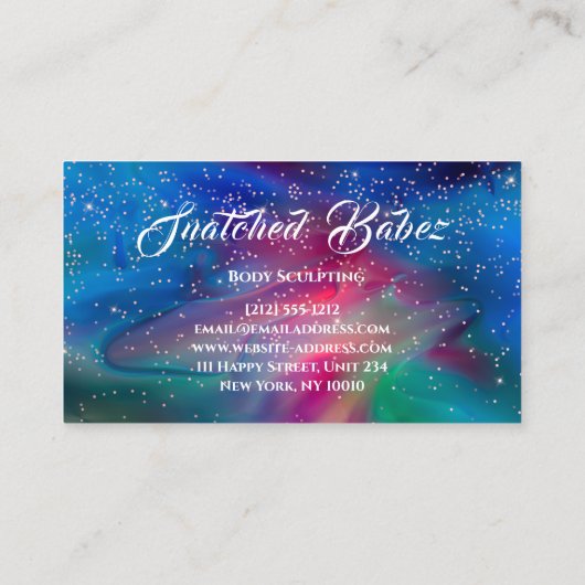 Lichaamsbedekking schoonheidsmiddel Massage Spa Bl Visitekaartje (Achterkant)