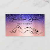 Lichaamsbedekking schoonheidsplak Logo Massage Roz Visitekaartje (Voorkant)