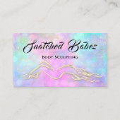 Lichaamsbedekking schoonheidsplak Logo Massage Spa Visitekaartje (Voorkant)