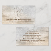 Lichaamsbedekking Waterverf Hout Visitekaartje (Voorkant / Achterkant)