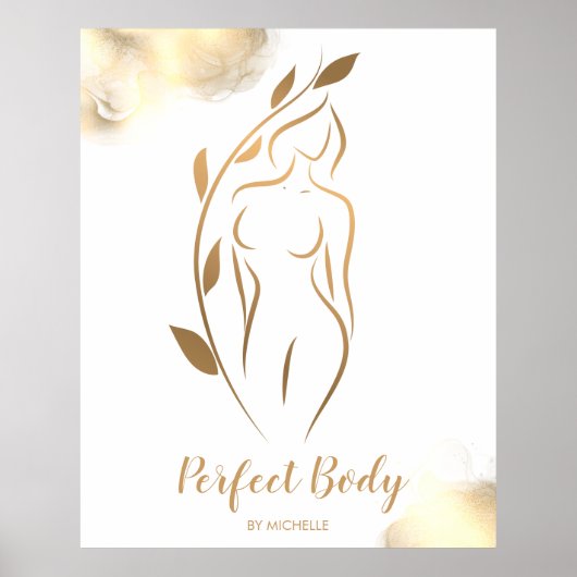 Lichaamsbedekking Wellness Cosmetics Beauty Spa Bu Poster (Voorkant)