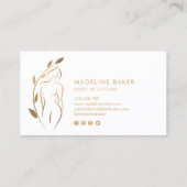 Lichaamsbedekking Wellness Cosmetics Beauty Spa Bu Visitekaartje (Achterkant)