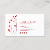 Lichaamsbedekking Wellness Cosmetics Beauty Spa Bu Visitekaartje (Achterkant)