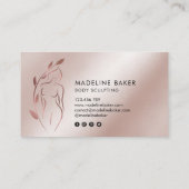 Lichaamsbedekking Wellness Cosmetics Beauty Spa Visitekaartje (Achterkant)