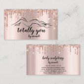 Lichaamsbedrog mooie Logo helemaal voor jou Visitekaartje (Voorkant / Achterkant)