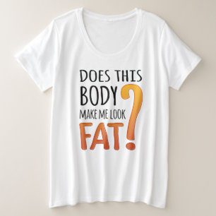 Lichaamsbeeld - Positief Denken Grote Maat T-shirt