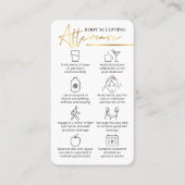 Lichaamsbeeldhouwen Pre en Post Care instructies G Visitekaartje (Voorkant)