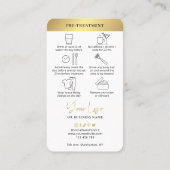 Lichaamsbeeldhouwen Pre en Post Care instructies G Visitekaartje (Achterkant)