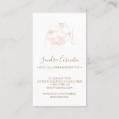 Lichaamsbeeldhouwer contouren tan spa visitekaartje (Achterkant)