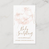 Lichaamsbeeldhouwer contouren tan spa visitekaartje (Voorkant)