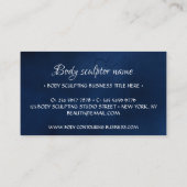 Lichaamsbeeldhouwwerk contouren spa vrouw marine visitekaartje (Achterkant)