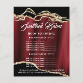 Lichaamsberekening van de Rood-goudprijslijst voor Flyer (Voorkant)