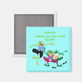 Lichaamsbeweging maakt je meer HOPPY Magneet (Voorkant / Achterkant)