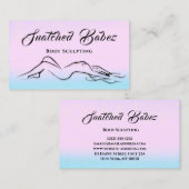 Lichaamsblauw MassagE Roze Blauw Visitekaartje (Voorkant / Achterkant)