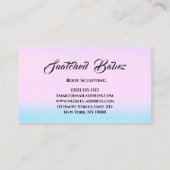 Lichaamsblauw MassagE Roze Blauw Visitekaartje (Achterkant)