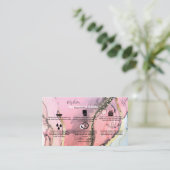 Lichaamsboter Toepassing Roze Gold Waterverf Bu Visitekaartje (Staand voorkant)