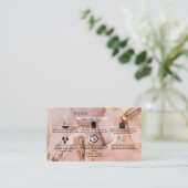 Lichaamsboter Toepassing Roze Gold Waterverf Bu Visitekaartje (Staand voorkant)