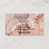 Lichaamsboter Toepassing Roze Gold Waterverf Bu Visitekaartje (Achterkant)