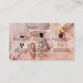Lichaamsboter Toepassing Roze Gold Waterverf Bu Visitekaartje (Voorkant)