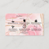 Lichaamsboter Toepassing Roze Gold Waterverf Visitekaartje (Voorkant)