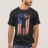 Lichaamsbouw Amerikaanse vlag Sterkste Man S T-shirt (Voorkant)