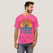 Lichaamsbouw Cat Gewichtheffen T-shirt (Voorkant volledig)