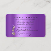 Lichaamsbouw fitness Paars slingeren Visitekaartje (Achterkant)