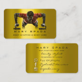 Lichaamsbouw - fitness - slurpend gouden koppeling visitekaartje (Voorkant / Achterkant)