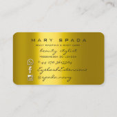 Lichaamsbouw - fitness - slurpend gouden koppeling visitekaartje (Achterkant)