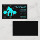 Lichaamsbouw Gewichtstraining Aangepast visitekaar Visitekaartje (Voorkant / Achterkant)